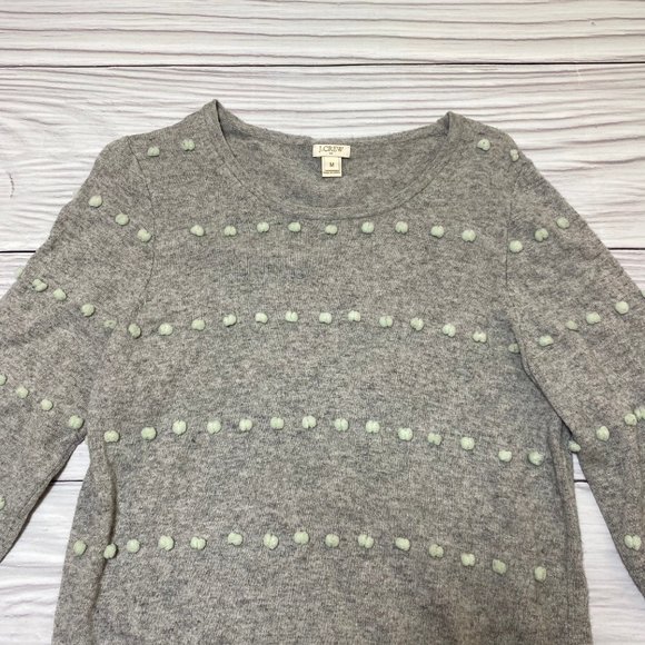 J. Crew Factory Grey Mint Charley Sweater Pullover - Picture 7 of 14